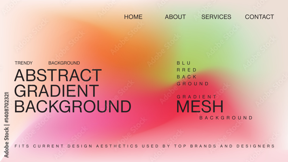 Obraz premium Vector messy effect with gradient background