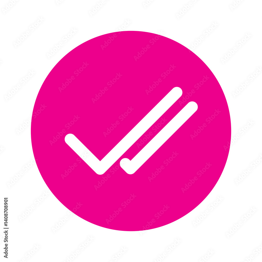 double check mark button sign double check mark button sign