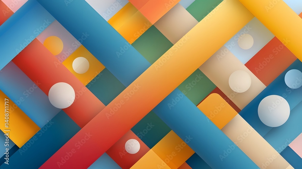 Vibrant geometric abstract background