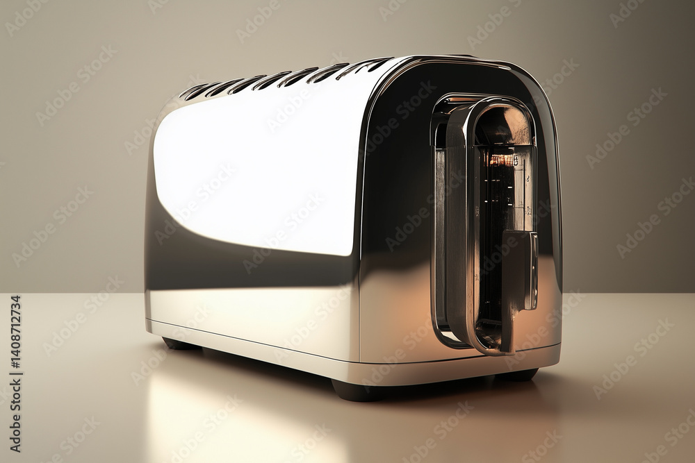 Toaster On Neutral Background Studio Shot Toaster On Neutral Background Studio Shot