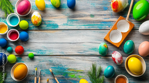colorful easter eggs