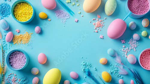 colorful easter eggs