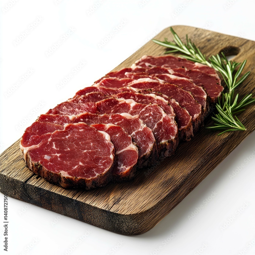Savor the Exquisite: Succulent Slices of Seasoned Beef Steak, Ready to Sizzle Savor the Exquisite: Succulent Slices of Seasoned Beef Steak, Ready to Sizzle