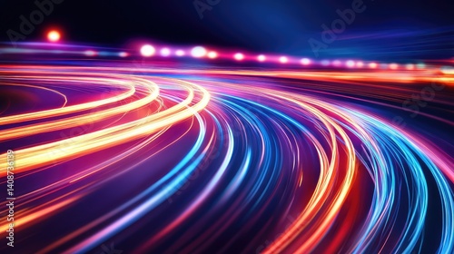 Sparkler trails forming glowing shapes with long exposure photography, joyful and bright scene with space