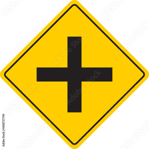 Road Junction Ahead Sign
