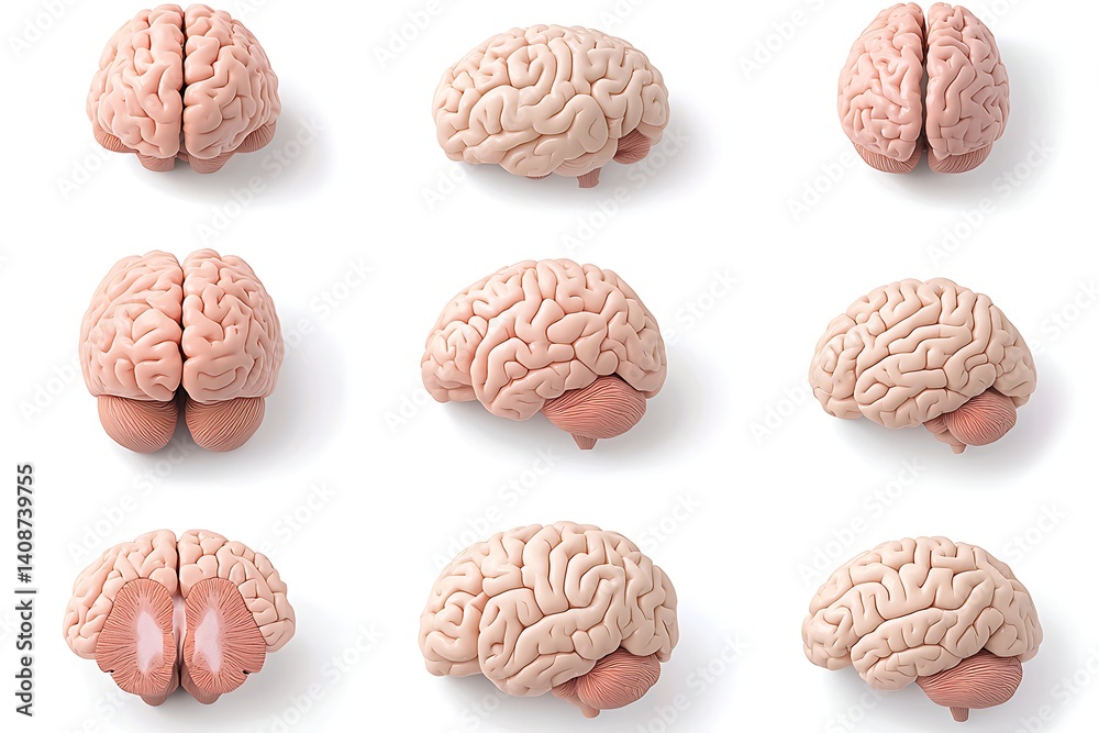 Obraz premium Brain Anatomy Models