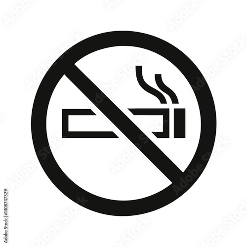 no smoking sign vector icon