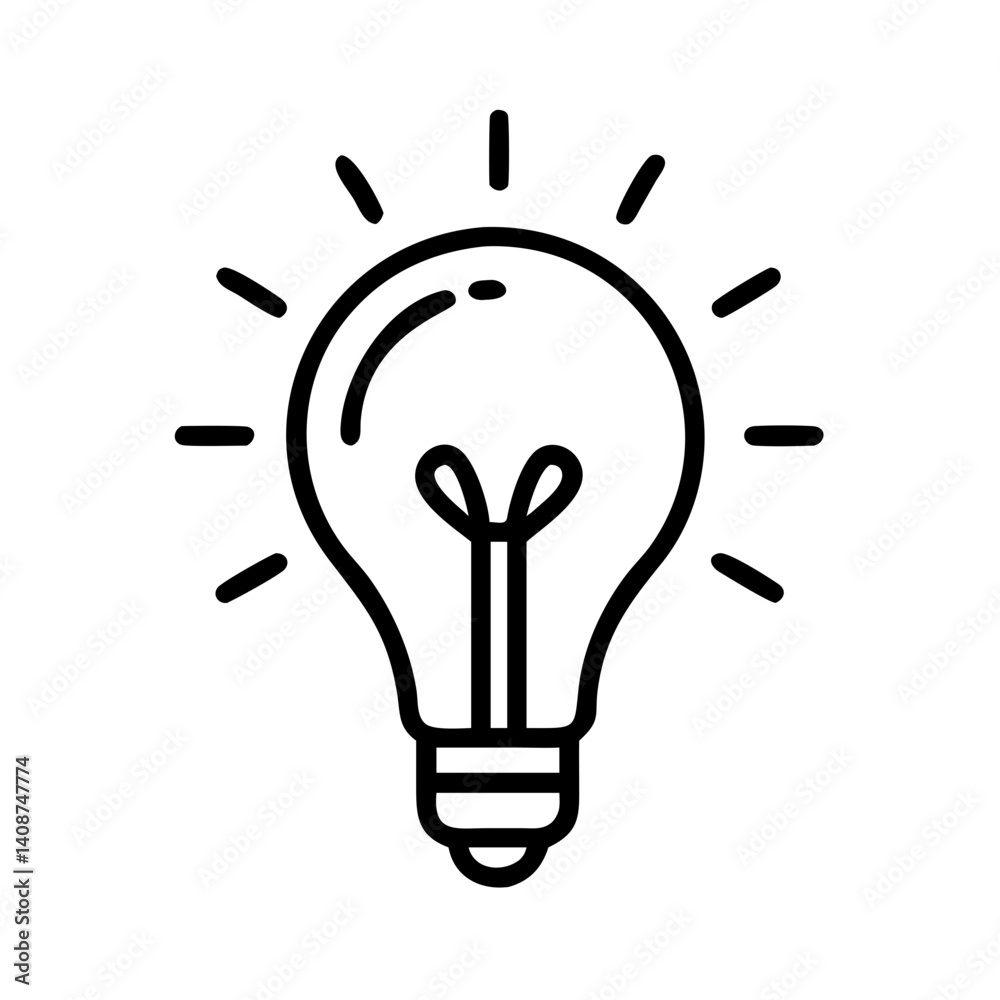 vector icon of an idea symbol vector icon of an idea symbol
