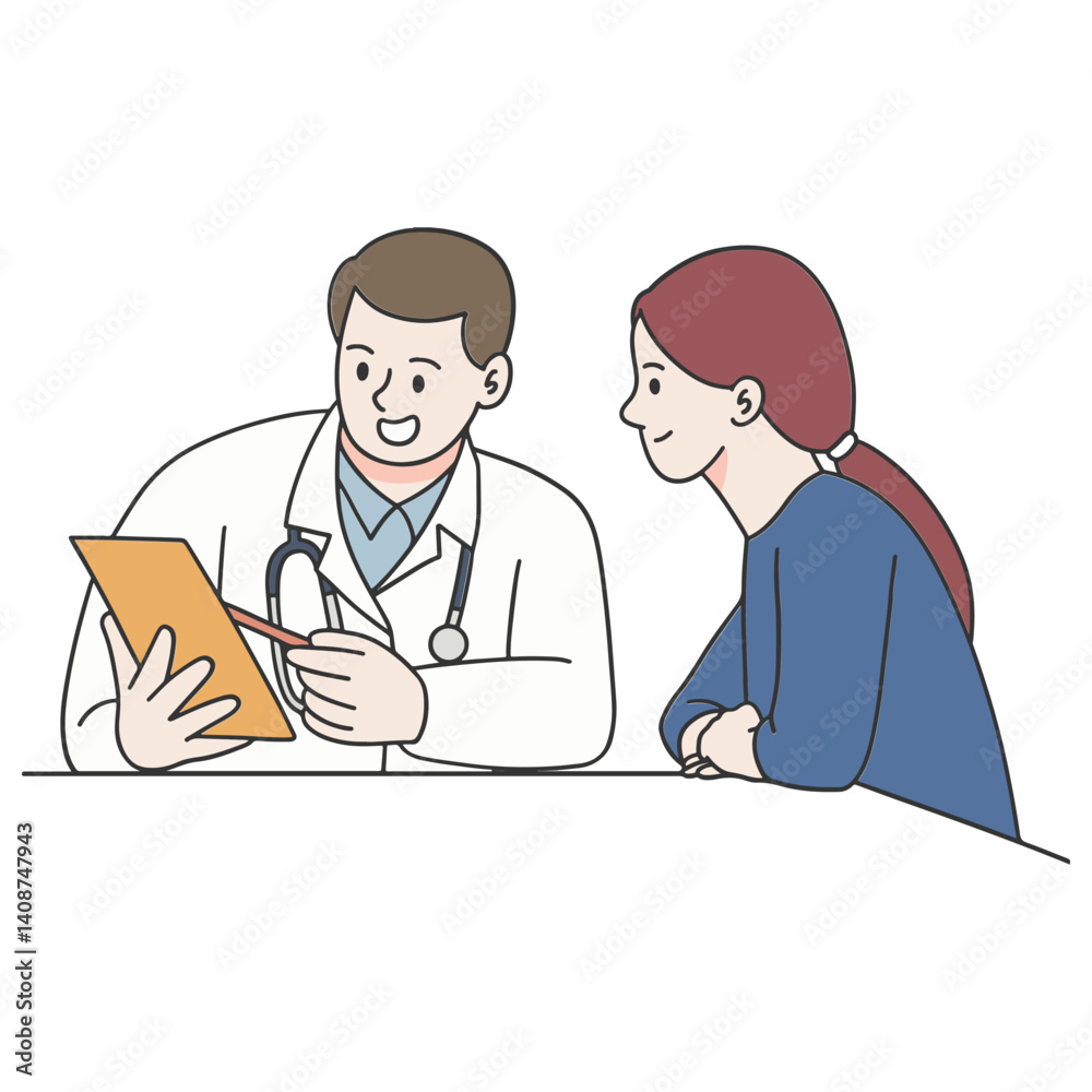 Doctor explaining to patient Doctor explaining to patient