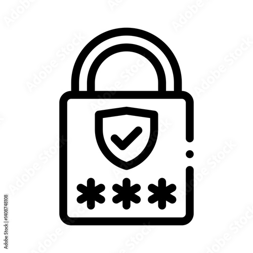 password line icon
