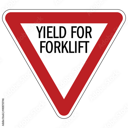 Free Download Warehouse sign yield for forklift - GFXLoad
