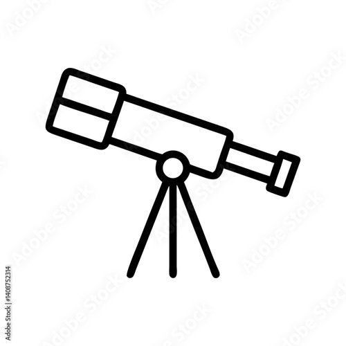 telescope. icon. 