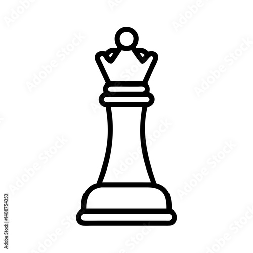 Chess pieces. queen. icon.