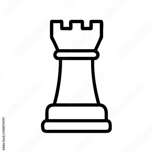 Chess pieces. castle chess. icon