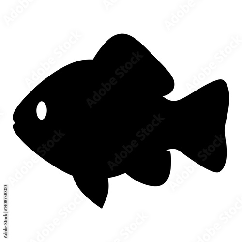 electric blue ram fish black silhouette of a moorish idol fish aquatic animal ocean life- simple black silhouette of a electric blue ram fish tropical sea life animal icon,