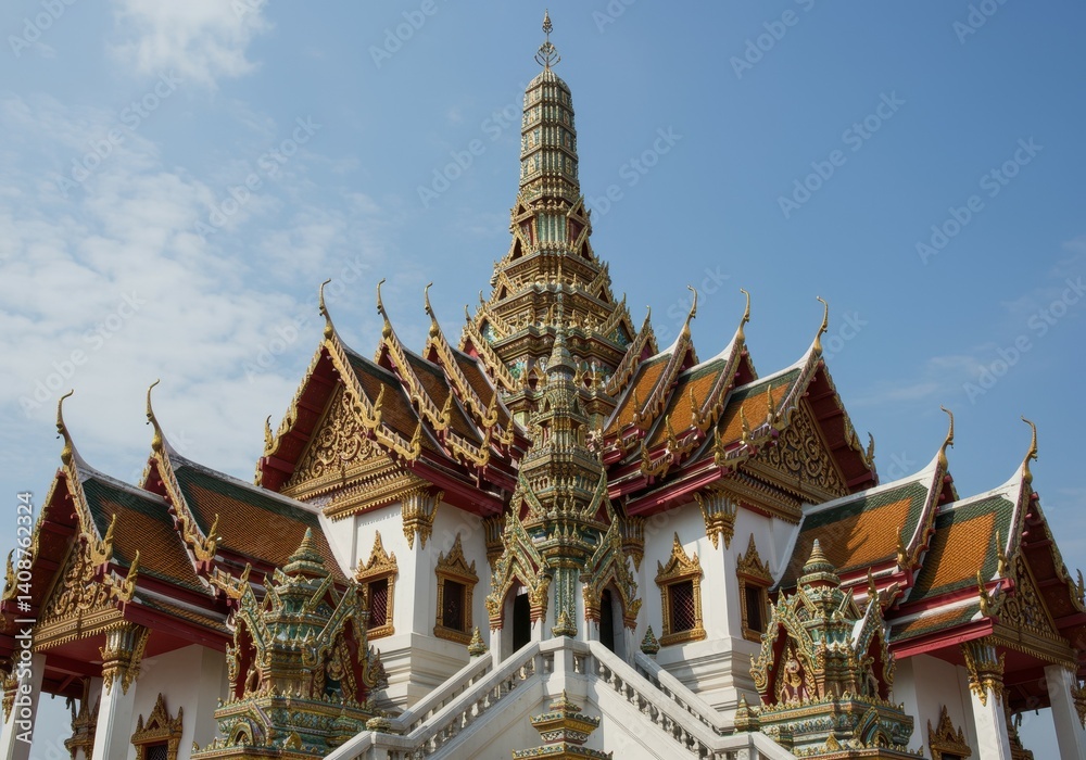 low angle view of temple and building against sky low angle view of temple and building against sky