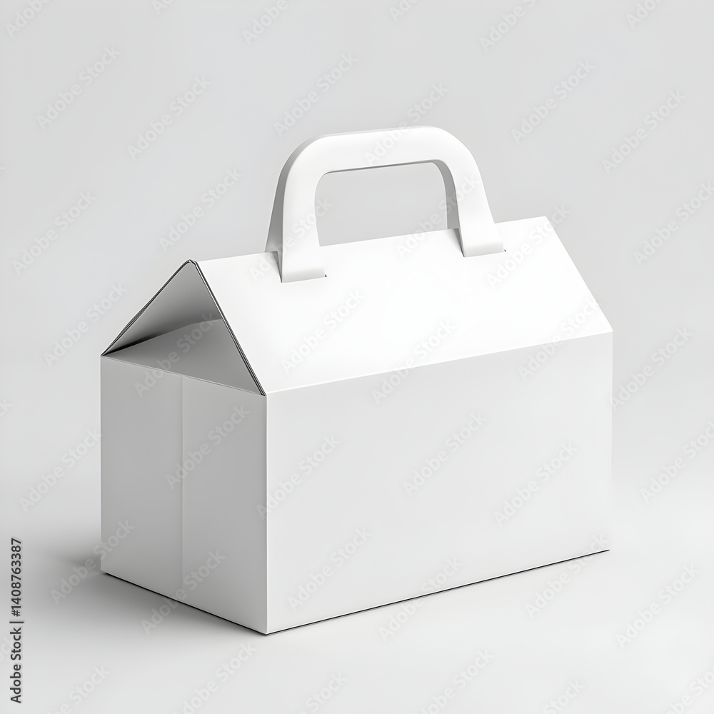 White Packaging Box with Soft Lighting White Packaging Box with Soft Lighting
