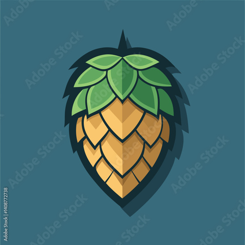 Vector illustrations of a hops