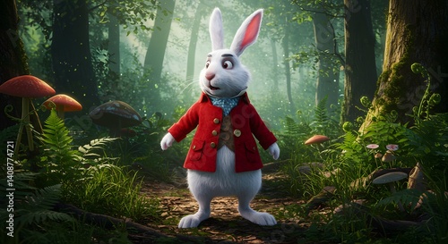 White Rabbit in Wonderland: A CGI Masterpiece