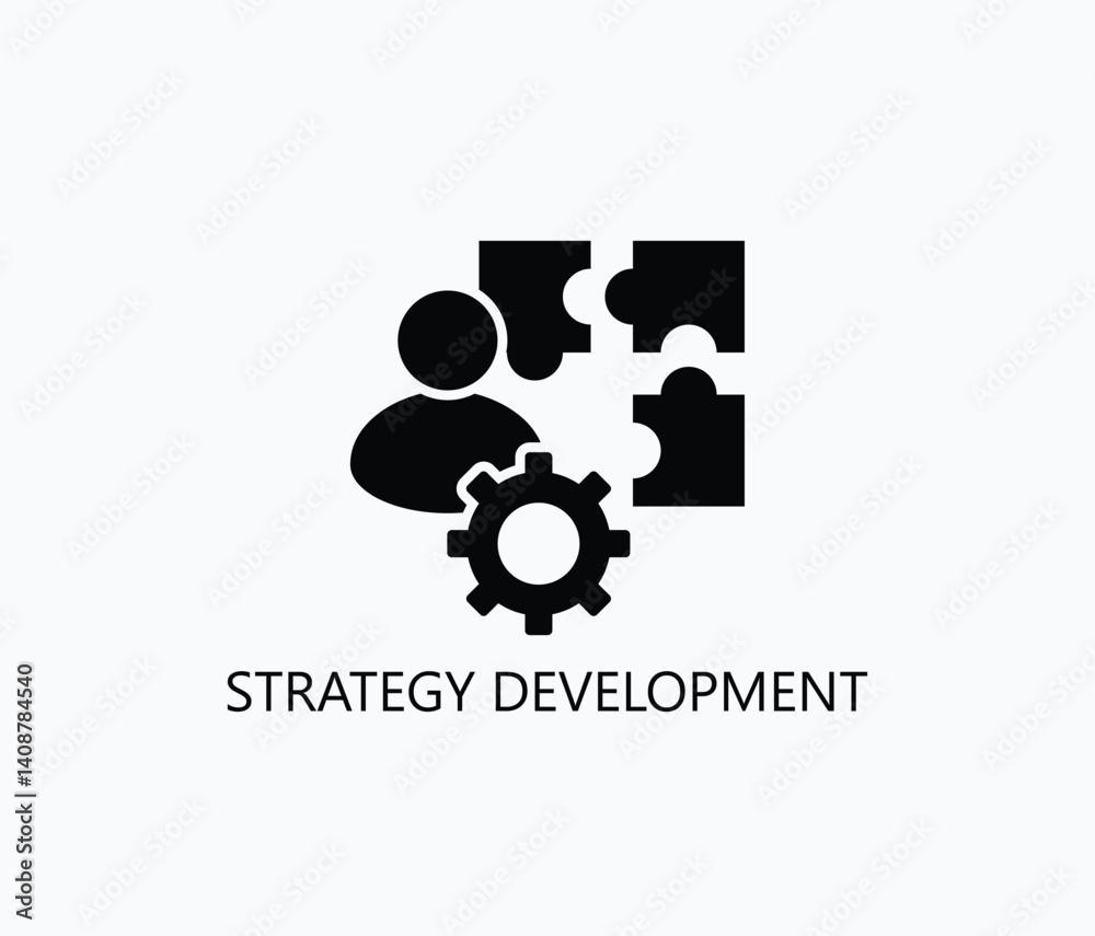 Strategy Development Icon Or Logo Isolated Illustration Strategy Development Icon Or Logo Isolated Illustration