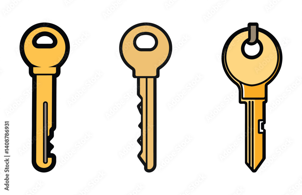 Car Key Vector illustration Bundle, Car Keys Clipart Collection Car Key Vector illustration Bundle, Car Keys Clipart Collection