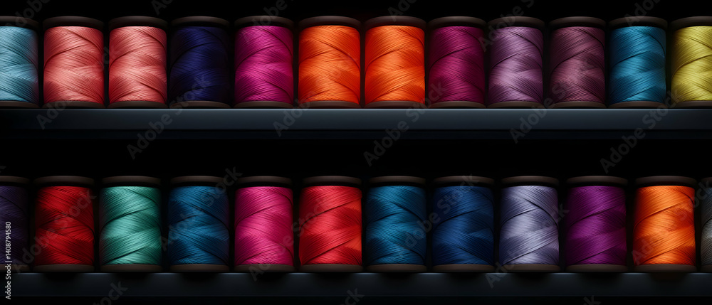 Colorful Spools of Thread