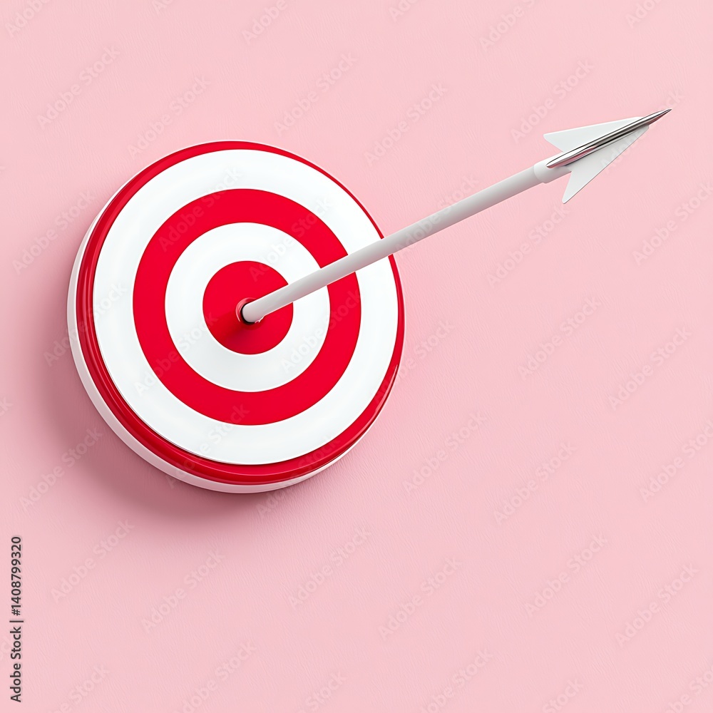 Aiming for the Target, Pink Background Aiming for the Target, Pink Background