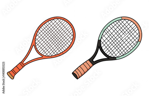 Tennis Racket Vector Clipart illustration 