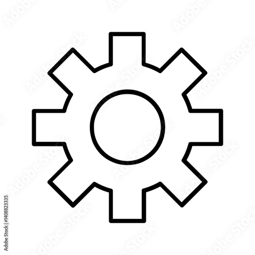 Gear vector icon isolated,cogs,Settings with flat style