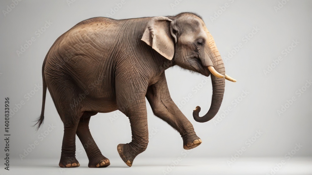 Obraz premium elephant abstract blue water background