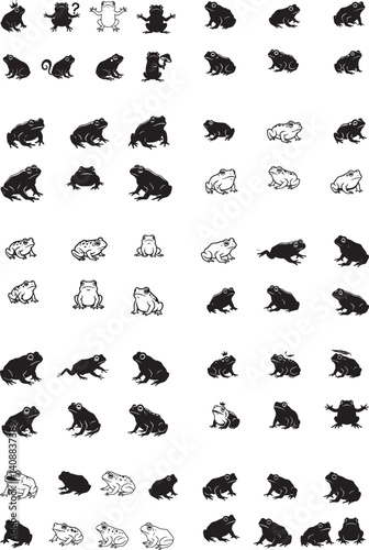 Frog Graphics Collection tailored for diverse creative and advertising purposes

