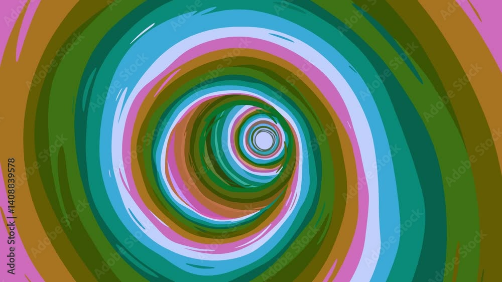 Colorful whirlpool, looped hallucination, hippie background spinning in circles Colorful whirlpool, looped hallucination, hippie background spinning in circles