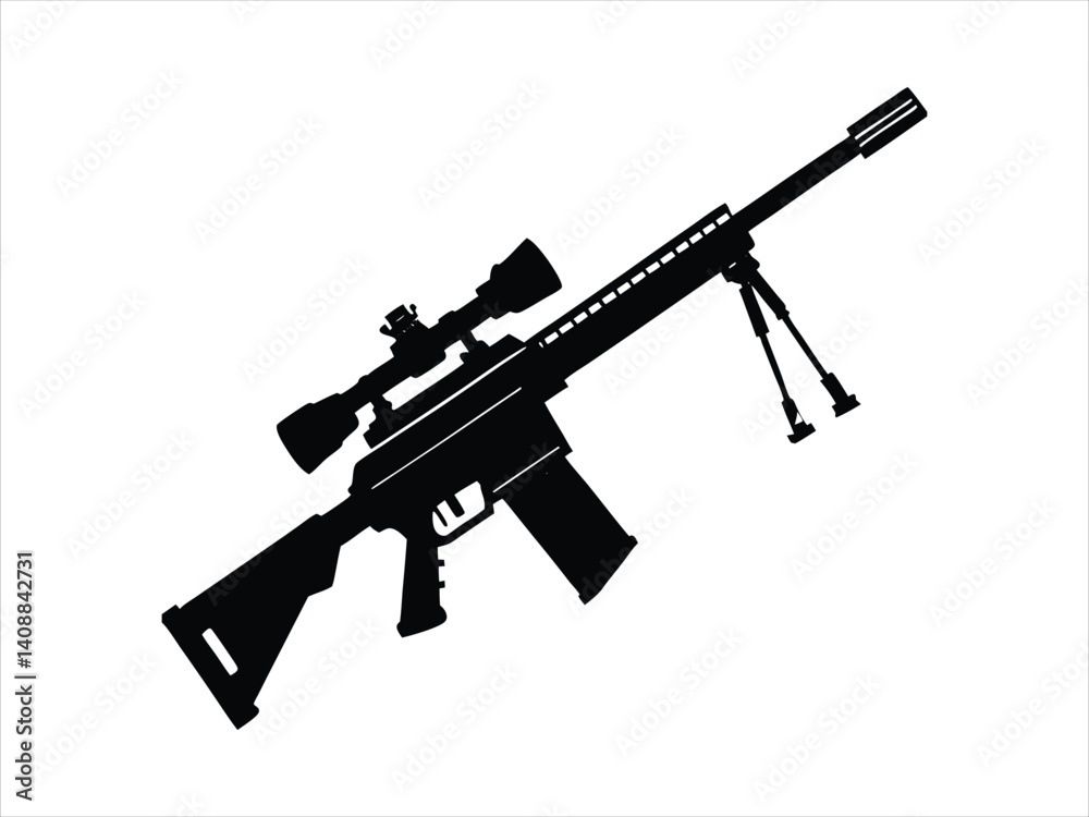 Sniper Rifle Silhouette Sniper Rifle Silhouette