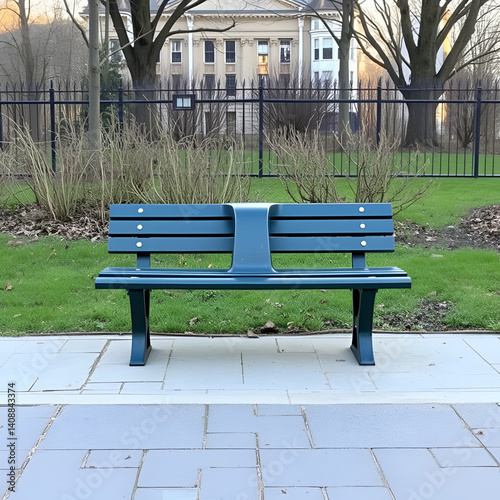 An uncomfortable park bench with a hump in the center is an example of hostile architecture