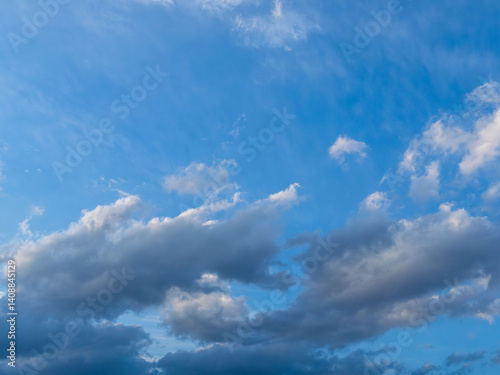 夕暮れの澄んだ空と雲05