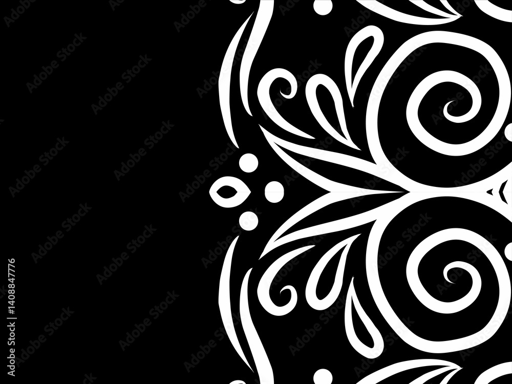 luxury BLACK AND WHITE traditional Indonesian Dayak batik design with aesthetic gradient background luxury BLACK AND WHITE traditional Indonesian Dayak batik design with aesthetic gradient background
