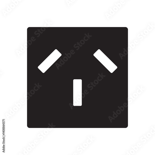 Free Download electrical socket glyph - GFXLoad