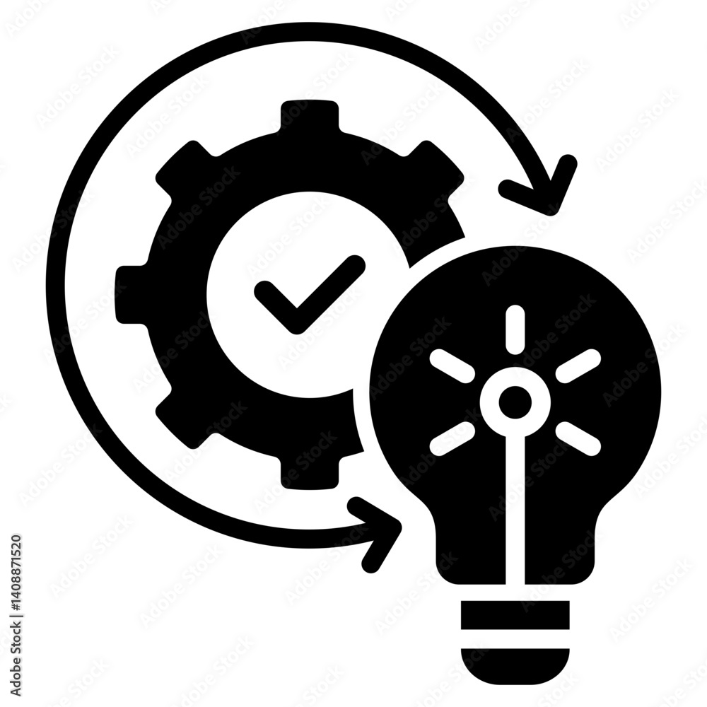 Obraz premium Implementation Icon