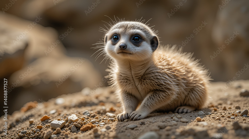 Fototapeta premium cute meerkat ( Suricata suricatta )