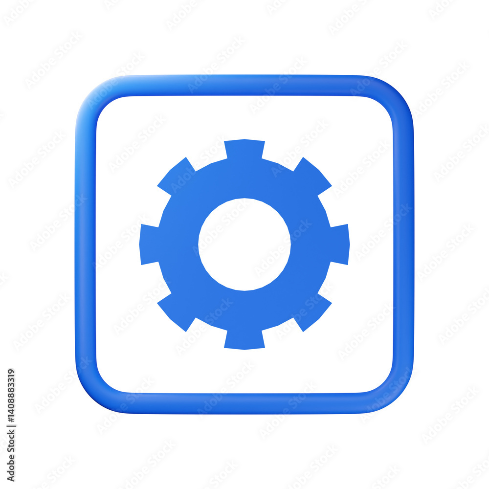 3d setting icon 3d setting icon