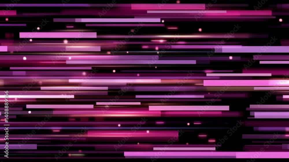 An abstract pattern of horizontal streaks in varying shades of purple and pink, suggesting motion or energy.