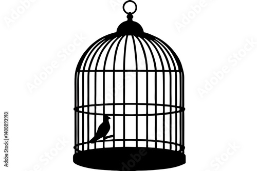 bird cage  silhouette