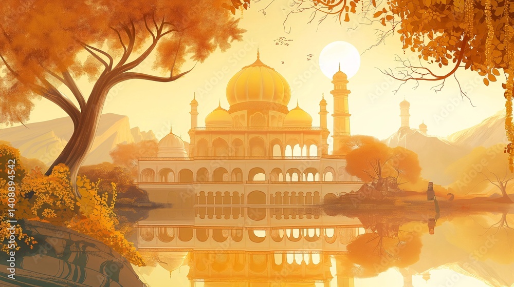 Golden Palace Reflection