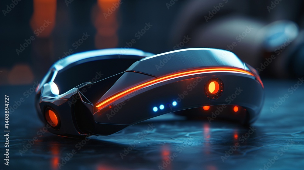 Futuristic Head-Mounted Device