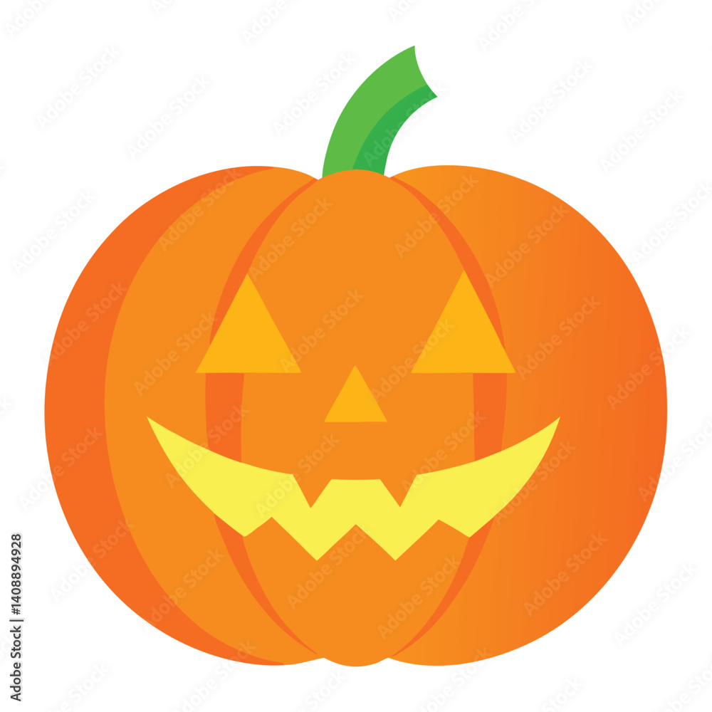 Jack-o'-lanterns isolated on a white background Jack-o'-lanterns isolated on a white background