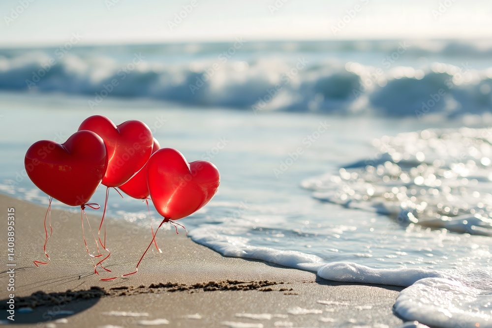 Love Balloons on the Beach