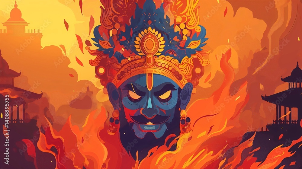 Fiery Deity in a Cultural Landscape