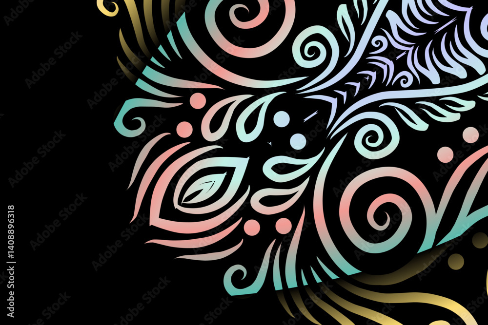 luxury traditional Indonesian Dayak batik design with aesthetic gradient background
luxury traditional Indonesian Dayak batik design with aesthetic gradient background
