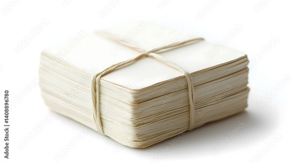 Stack of Tied Paper