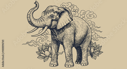 Trumpeting Elephant of Abundance